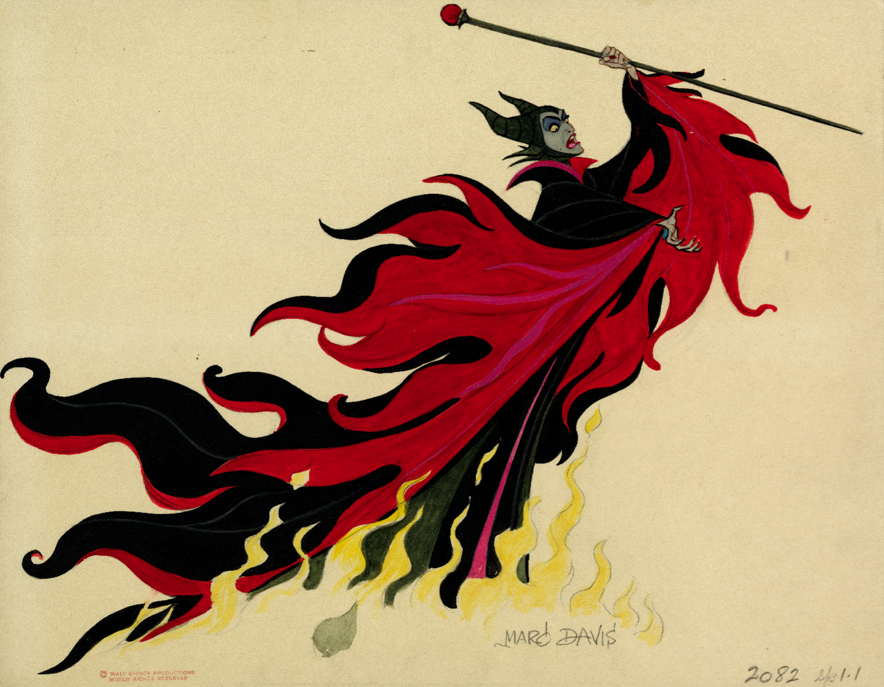 Marc Davis, visual development for Sleeping Beauty, ca. 1959; <BR>Collection Mike Glad; © Disney.