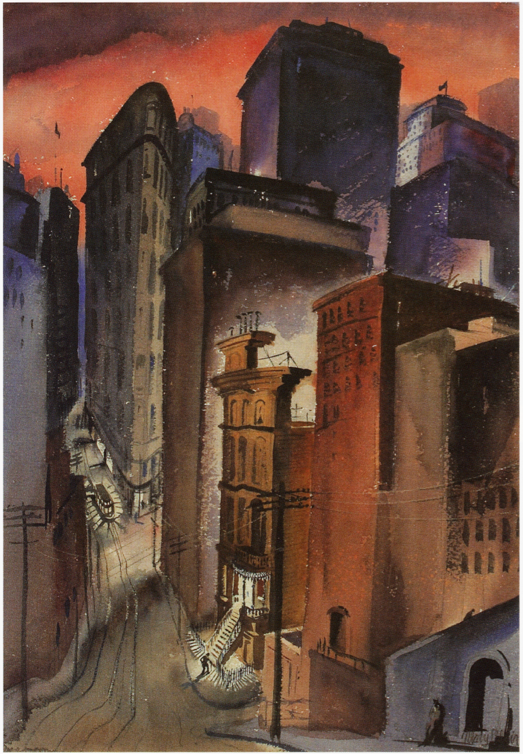 Mary Blair's <I>San Francisco Nights</I>, ca. 1930s.<BR>Courtesy of James Tim Walker.