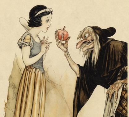 Book illustration by Gustaf Tenggren.<br>Photo courtesy Walt Disney Family Foundation, © 1937 Disney.